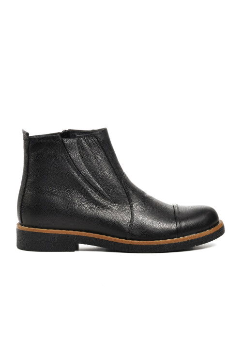 Black Genuine Leather Mens Chelsea Boots 1311 M