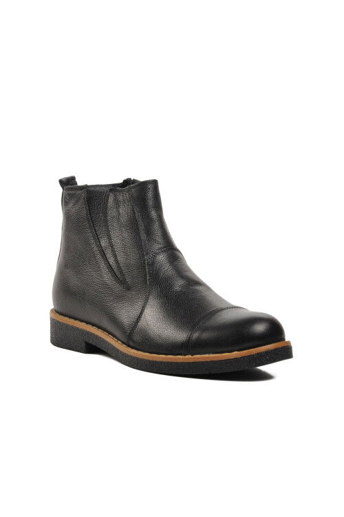 Black Genuine Leather Mens Chelsea Boots 1311 M