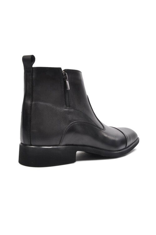 Black Genuine Leather Mens Chelsea Boots 02173 M