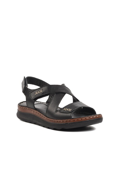 Siyah  Kadın Düz Sandalet 23021716Y Z