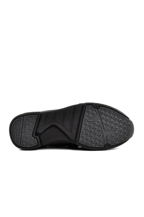 Black Nubuck Genuine Leather Mens Casual Shoes 23410 M