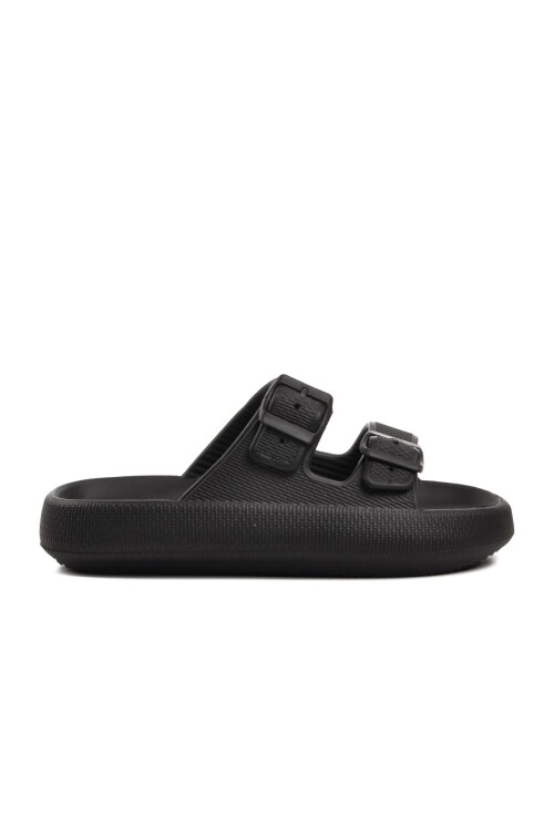 Black Eva Lightweight Womens Slippers Anna G