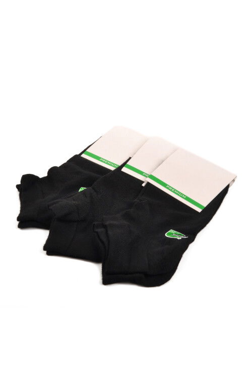 Black Bamboo Unisex 3-Pack Ankle Socks 24K004