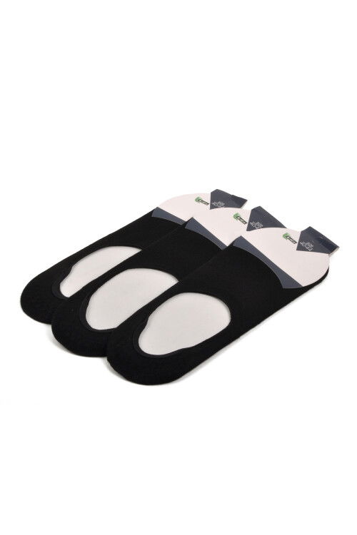 Black Unisex 3-Pack Ballerina Socks 24K005