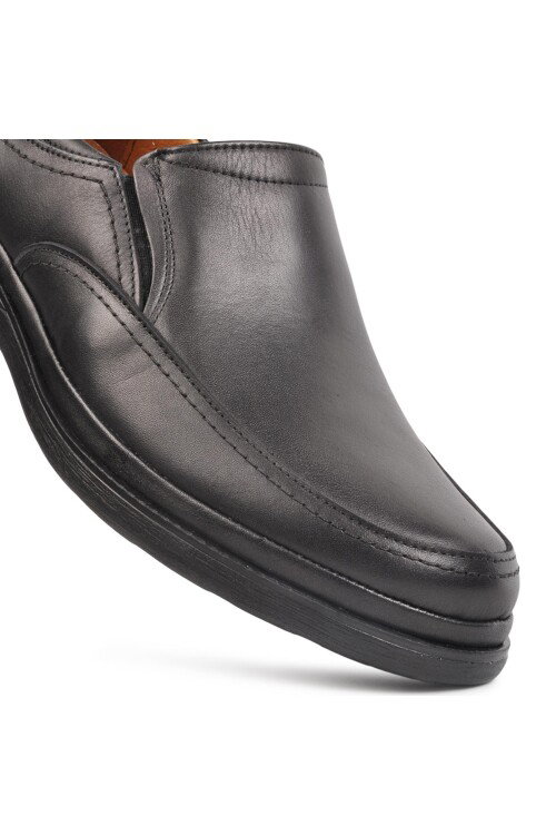 Siyah Hakiki Deri Erkek Günlük Ayakkabı 295 M