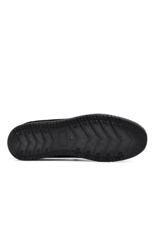 Black Suede Genuine Leather Mens Casual Shoes 3239 M