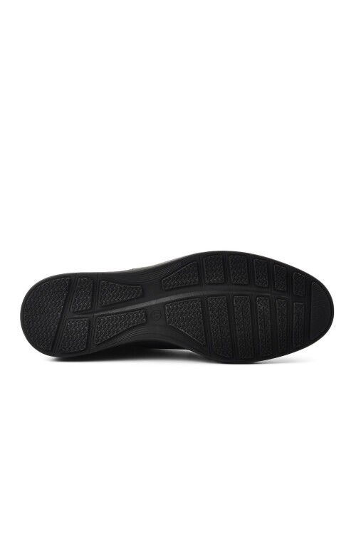 Black Genuine Leather Mens Casual Shoes 4011 M