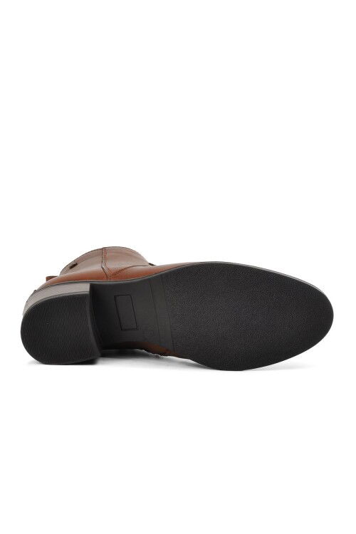 Tan Genuine Leather Anatomical Womens Boots 8691 Z