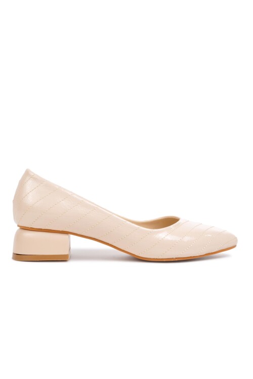 Beige Womens High Heel Shoes 901