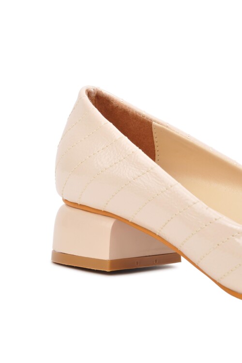 Beige Womens High Heel Shoes 901