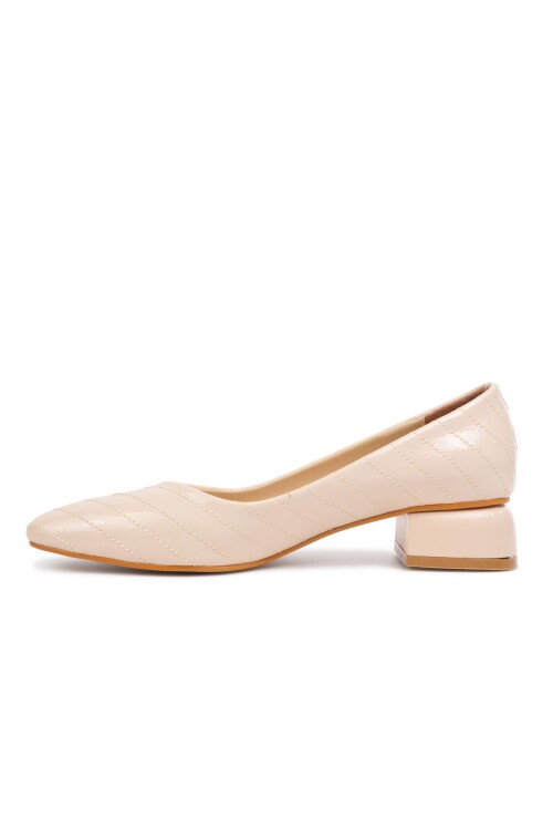 Beige Womens High Heel Shoes 901