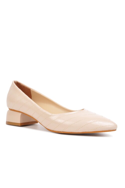 Beige Womens High Heel Shoes 901