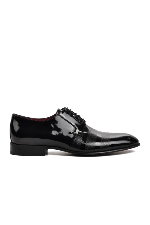 Black Patent Leather Mens Classic Shoes 9642 M