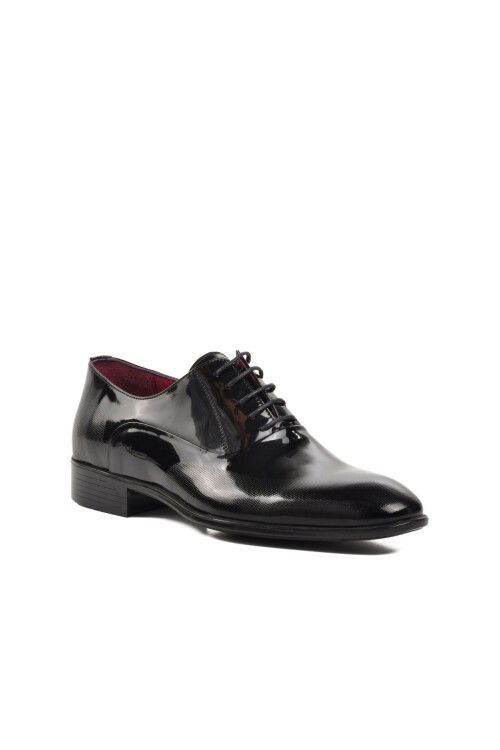 Black Patent Leather Mens Classic Shoes 9705 M