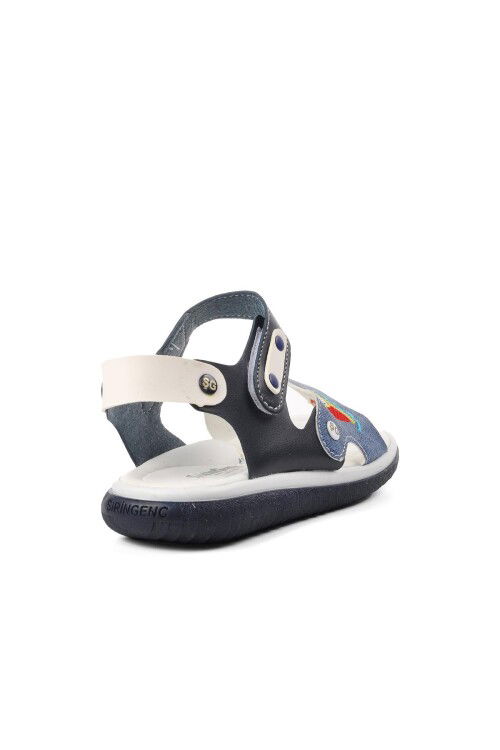 Navy Blue Orthopedic Boys Sandals 1540 F
