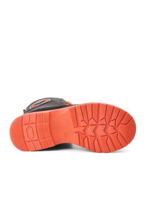 Black-Orange Girls Boots Peris P