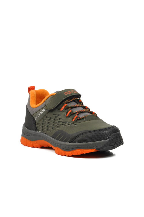 Haki-Turuncu  Çocuk Outdoor Ayakkabı 1572 F