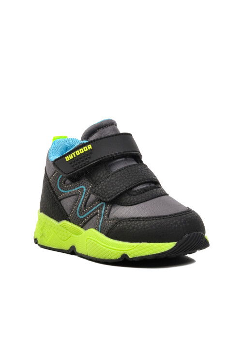 Smoke-Black-Turquoise Baby Outdoor Boots 1576 B