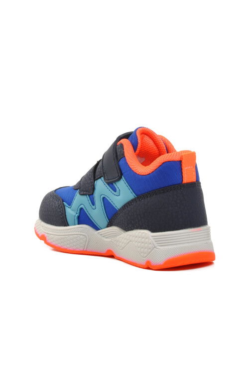 Saks-Navy Blue-Phosphor Orange Baby Outdoor Boots 1576 B