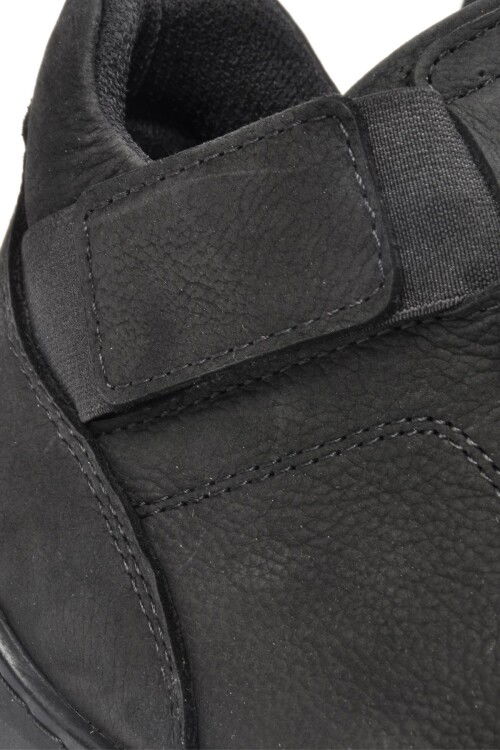 Black Nubuck Genuine Leather Mens Boots 220010 M