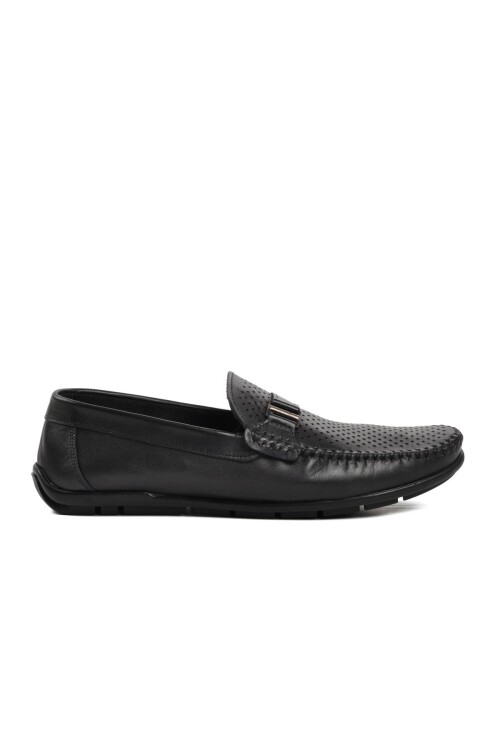 Black Mens Loafer Shoes 221214D M