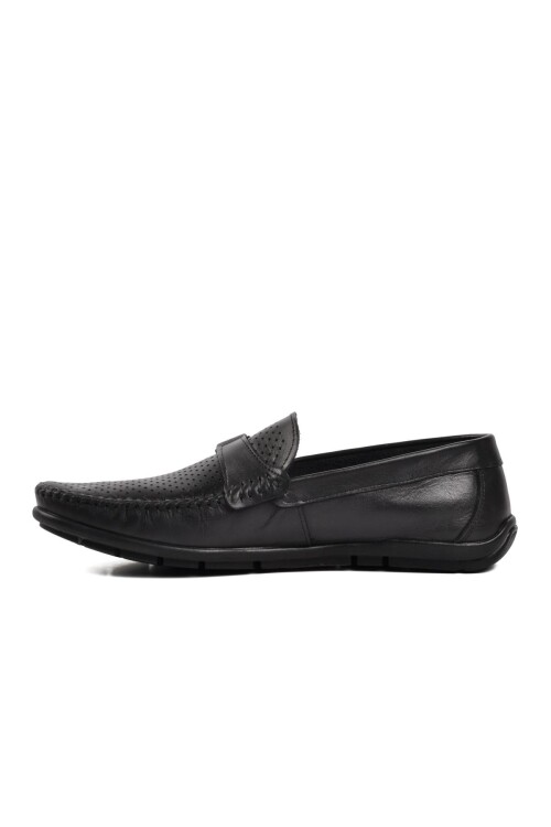 Black Mens Loafer Shoes 221214D M
