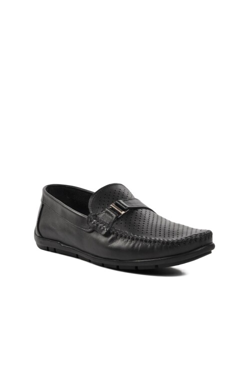 Black Mens Loafer Shoes 221214D M