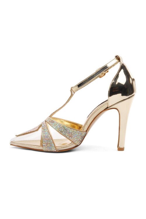 Gold Womens High Heel Shoes 22240205 Z
