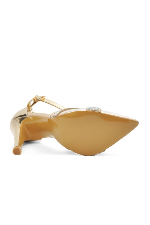 Gold Womens High Heel Shoes 22240205 Z