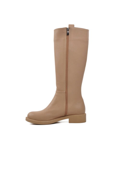 Nude Fleece-lined Womens Boots 224536 Z