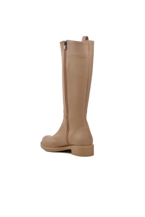 Nude Fleece-lined Womens Boots 224536 Z