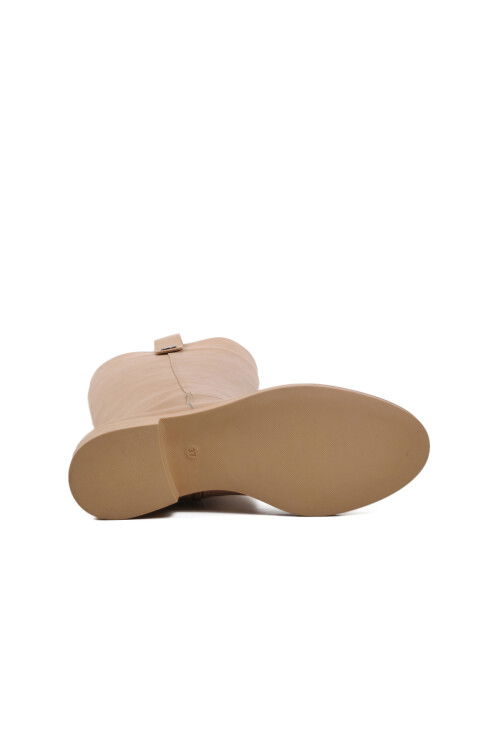 Nude Fleece-lined Womens Boots 224536 Z