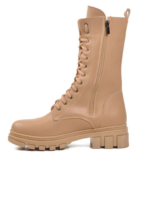 Nude Fleece-lined Womens Boots 238005 Z