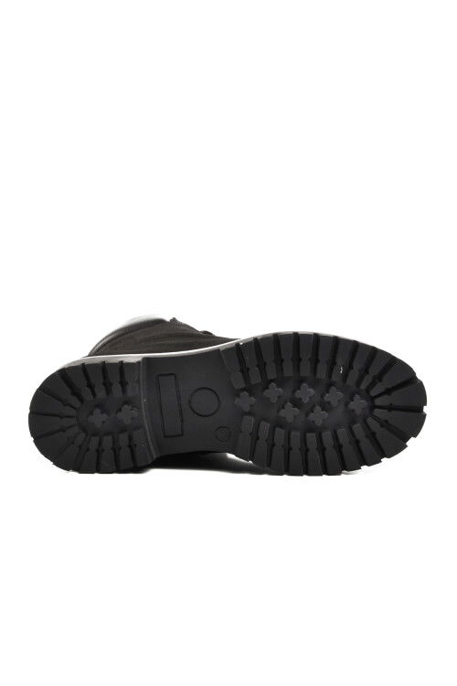 Black Nubuck Water Repellent Genuine Leather Mens Boots 240202 M