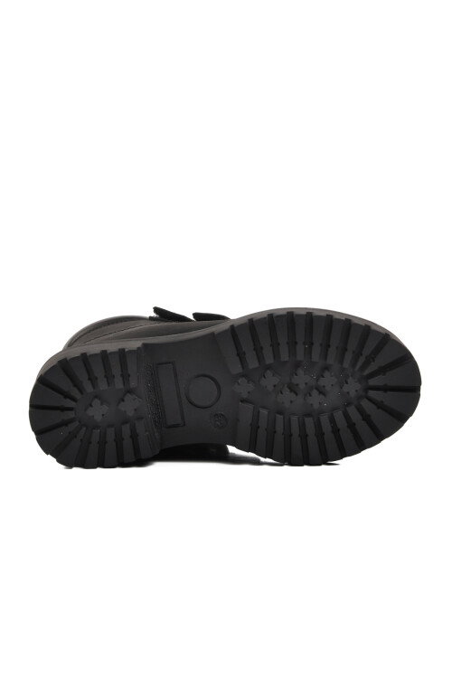 حذاء أطفال من الجلد الطبيعي باللون الأسود من نوبوك 240850 F