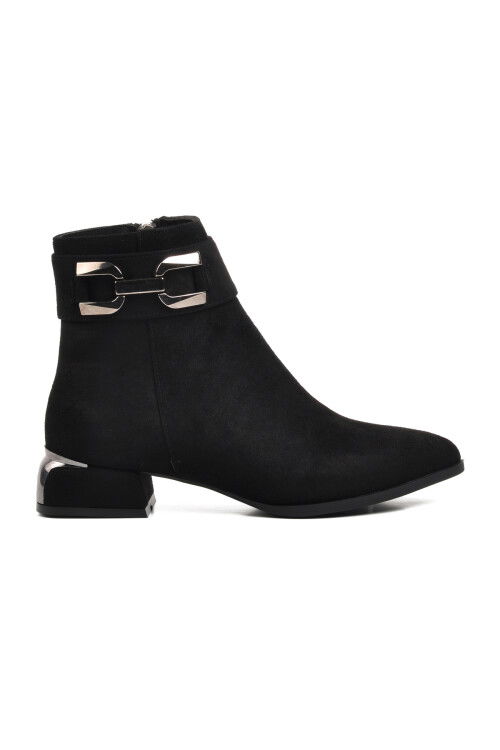 Black Suede Womens Boots 248035 Z