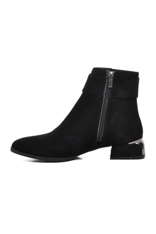 Black Suede Womens Boots 248035 Z