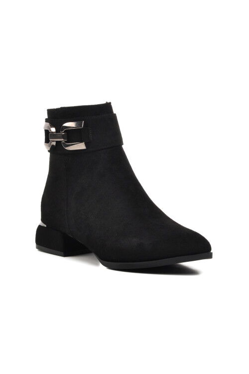 Black Suede Womens Boots 248035 Z
