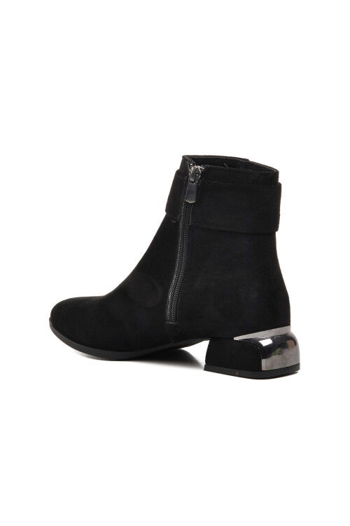 Black Suede Womens Boots 248035 Z