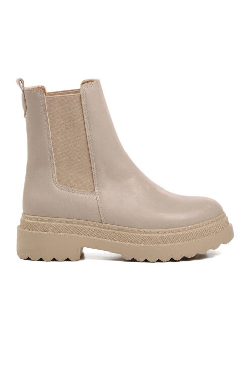 Beige Womens Chelsea Boots 261074 Z
