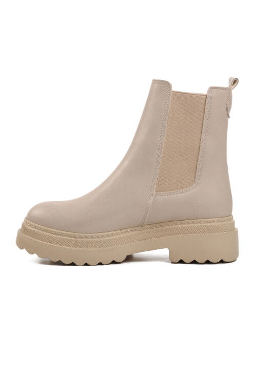 Beige Womens Chelsea Boots 261074 Z