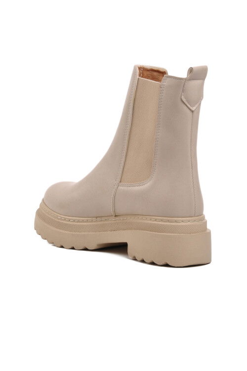 Beige Womens Chelsea Boots 261074 Z
