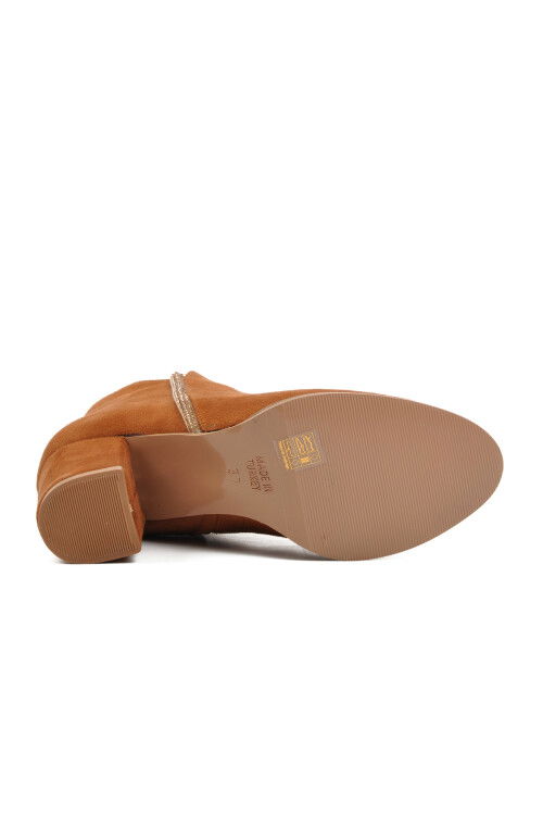 Tan Suede Womens Boots 262079 Z