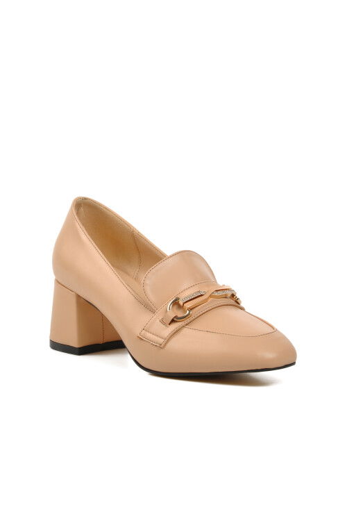 حذاء نسائي بكعب عالٍ لون بيج 312048 Z