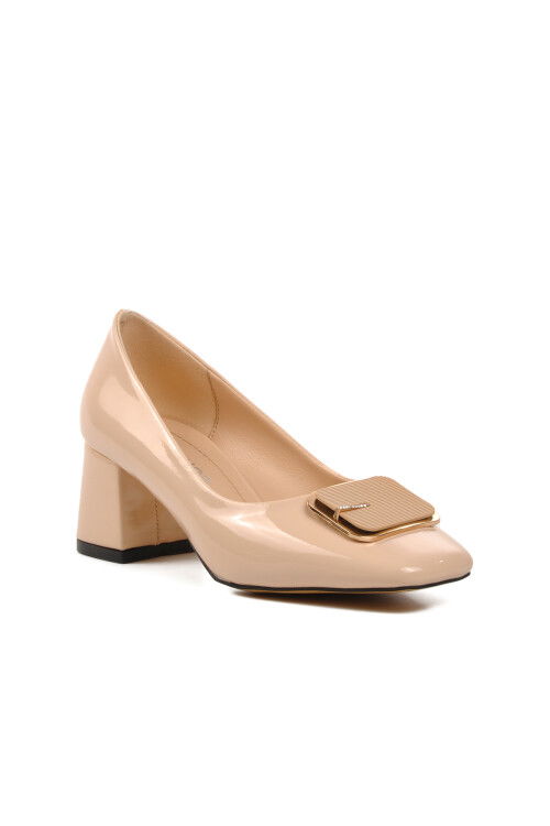 Nude Rugan  Kadın Topuklu Ayakkabı 312053 Z