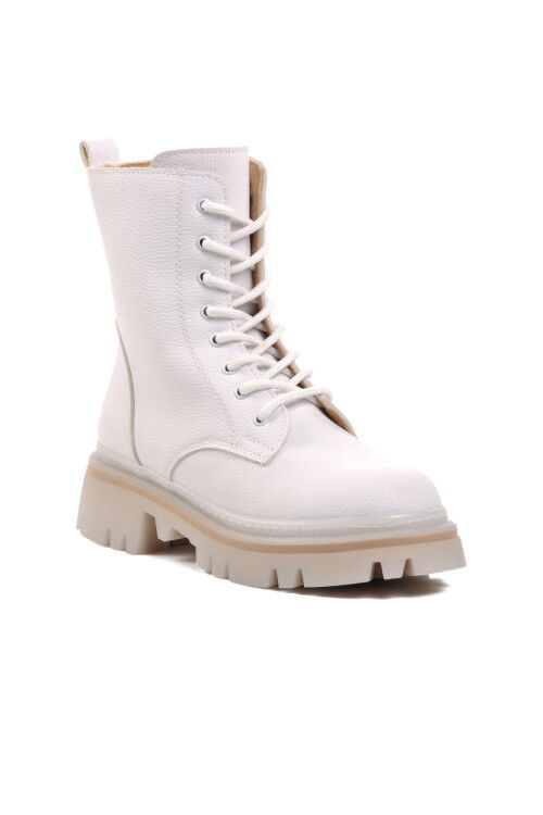 White Polar Fleece Womens Boots 332086 Z