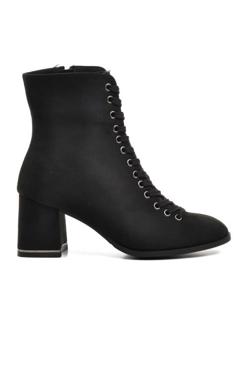 Black Suede Womens Boots 336129 Z