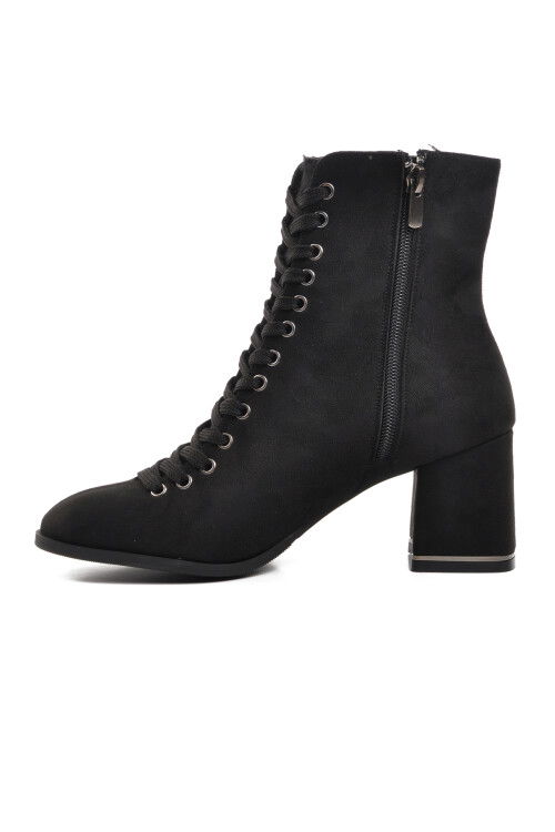 Black Suede Womens Boots 336129 Z