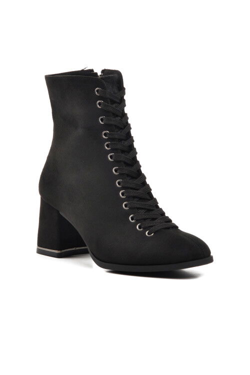 Black Suede Womens Boots 336129 Z