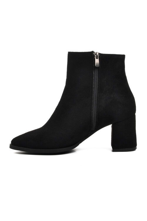 Black Suede Womens Boots 343072 Z